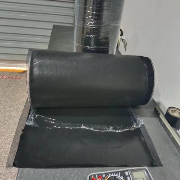 Fabric Mesh Conductive Rubber Sheet High Tensile Strenght For Training Suit