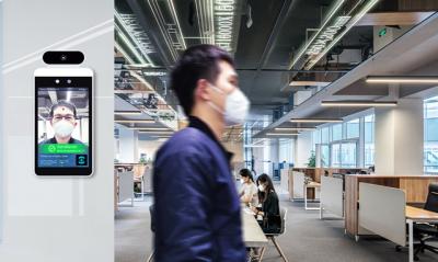Real Time Live Face Recognition Display 8 Inch Temperature Detecting Android Tablet Wall Mountable