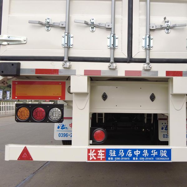 CIMC HUAJUN Trailer Curtain Tensioner 3 Axles 40 ft Drop Deck for Dry Cargo Transport