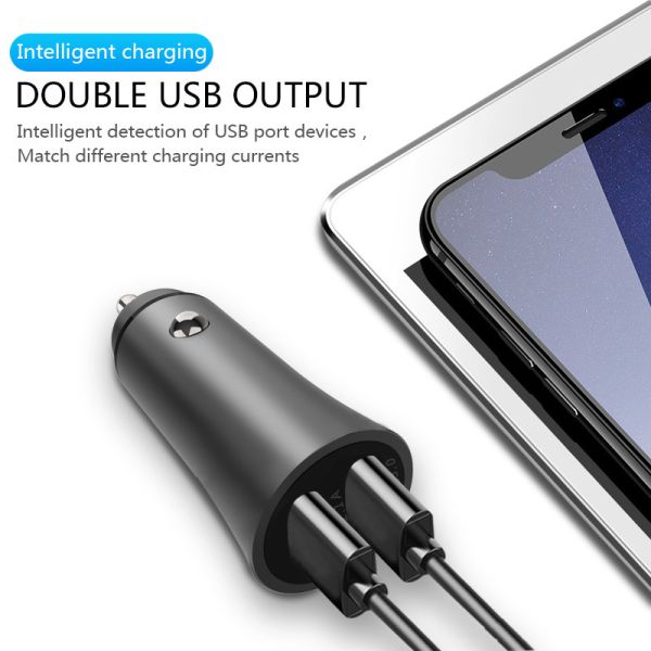 F655 QC3.0+ UDB2.1A Dual car charger, universal car charger for phones, top selling car usb charger