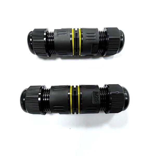 M25 Sraight IP68 Waterproof Power Connector 5 Pin Male Female Plug
