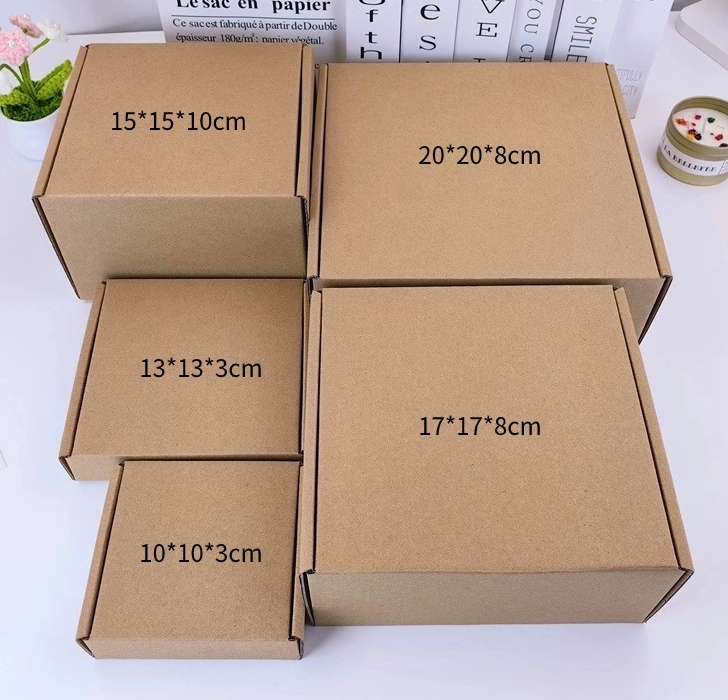Custom Thick Kraft Shipping Box Square Corrugated Box For Mug Gift Packaging