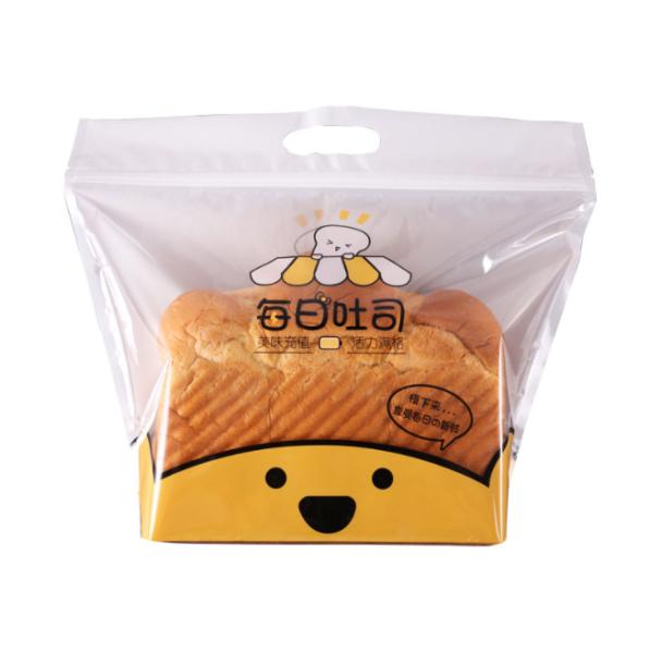 Sacos de plástico plásticos da padaria do furo do punho para o tamanho do empacotamento de pão 200G 300G