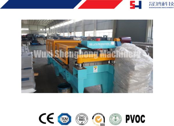 Fast Speed Metal Deck Roll Forming Machine , Punching Metal Mesh Production Line