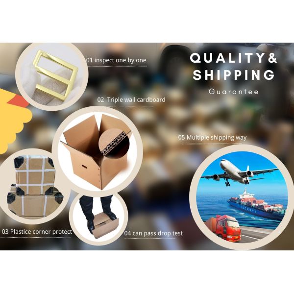 Heavy Duty Metal Tri Glide Buckle 25mm Round Square Slider Adjustable Buckle for bag