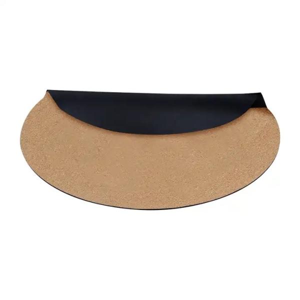 Extra Wide Round Custom Logo Eco Friendly Nonslip Fitness Exercise Custom Design Cork Yoga Mat