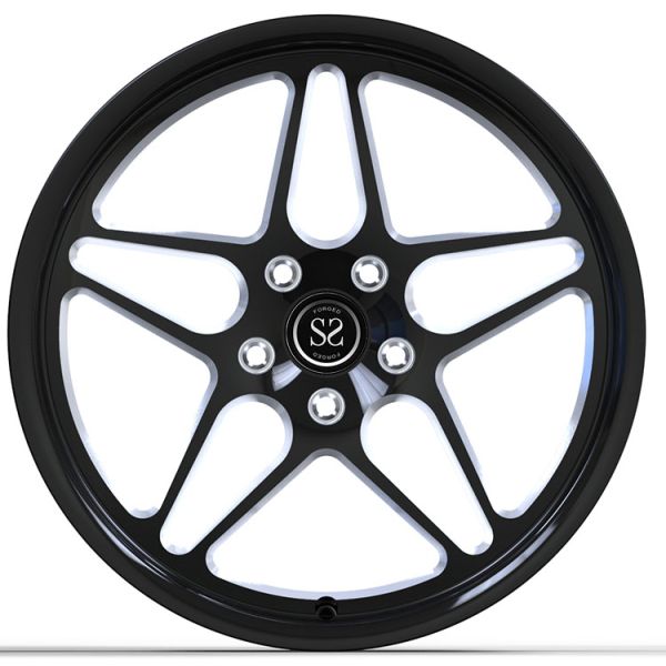 SSWS1031 1-PC Rims Satin Black Milling Windows Forged Wheels 20inch