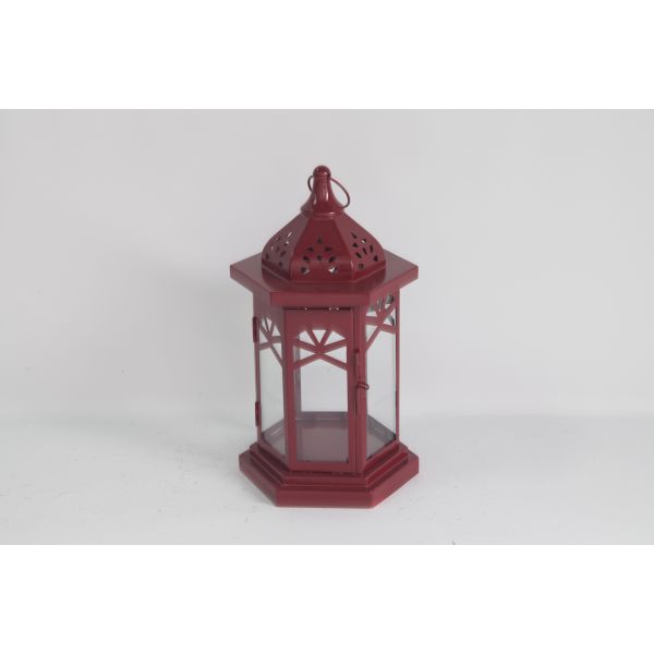 Christmas Metal Lantern Ornaments Holds Candles Garden Decor