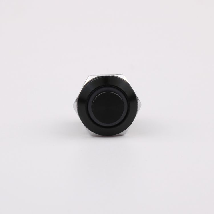 12V/24V/220V Waterproof Momentary 1NO Push Button 12mm Aluminium Alloy Oxidation IP65 3A Max. Current 250V Electronic LED Ring