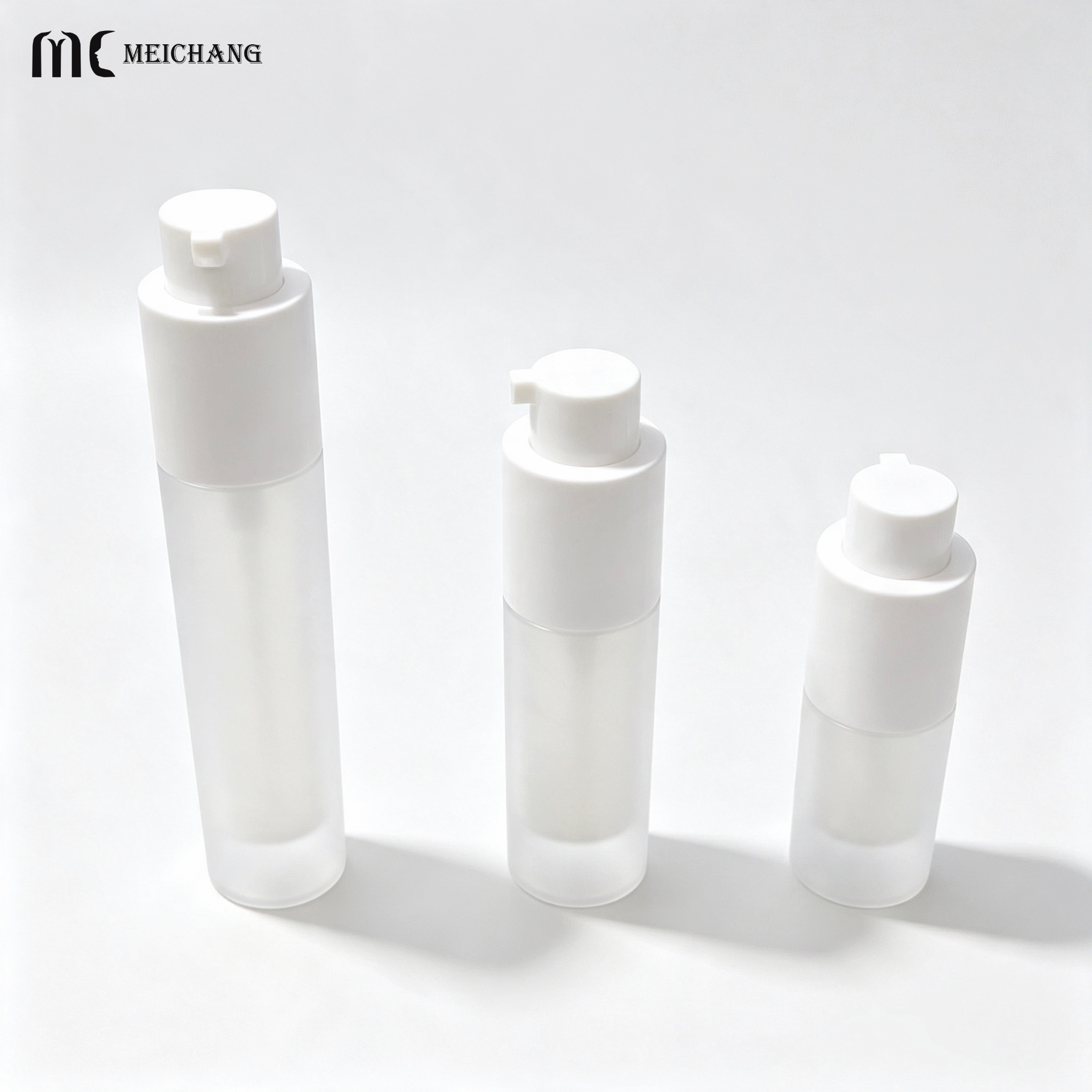 15ml 30ml 50ml Custom Airless Fine Mist Spray Bottle with Rotating Lock Design for Skincare Packaging(MC-296)