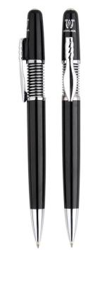 black ballpoint pen,black plastic pen, black color pen, promotional and gift use