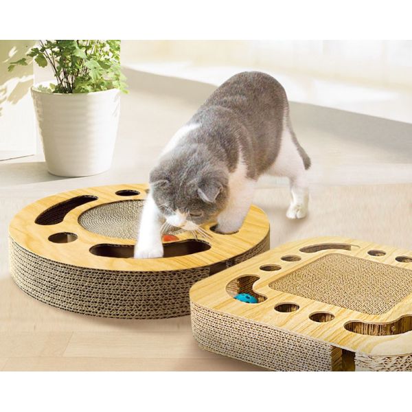 Bola de juguete de gato de madera 5.5 * 33cm Estilo de lujo lindo para juego interactivo y entretenimiento