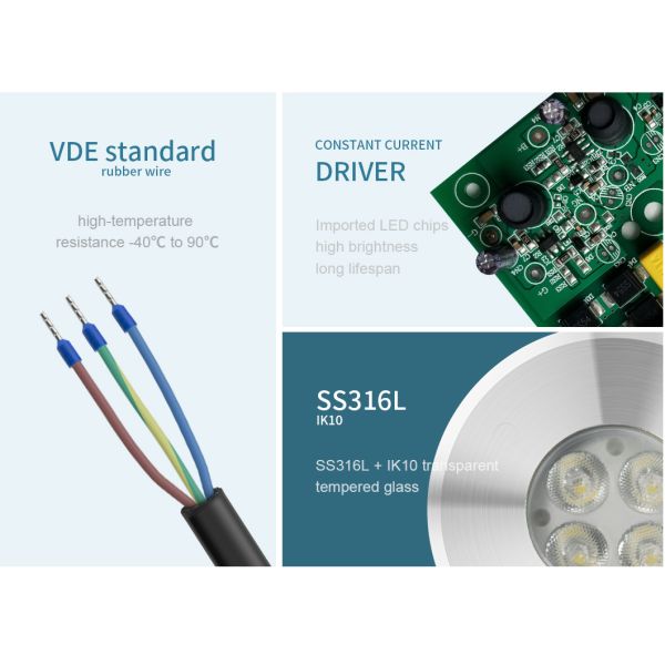 Свет бассейна света 5W SMD3535 Par56 лужайки СИД VDE 480LM водоустойчивый