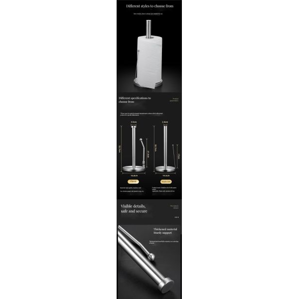 Wedding Occasion Normal Size Stainless Steel Kitchen Paper Roll Holder for Paper Towel Rack