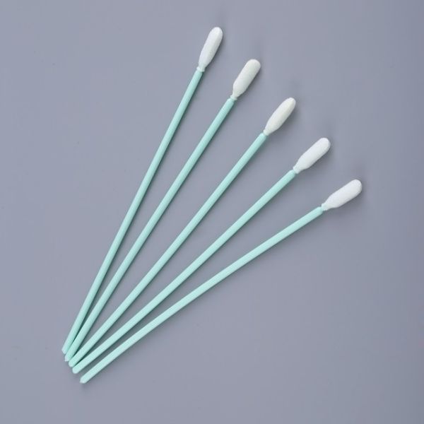 Long Handle 163mm Foam Tip Swabs – Black/Green/Blue Precision Cleaning Swabs (TX 740) for Electronics & Slot Clean