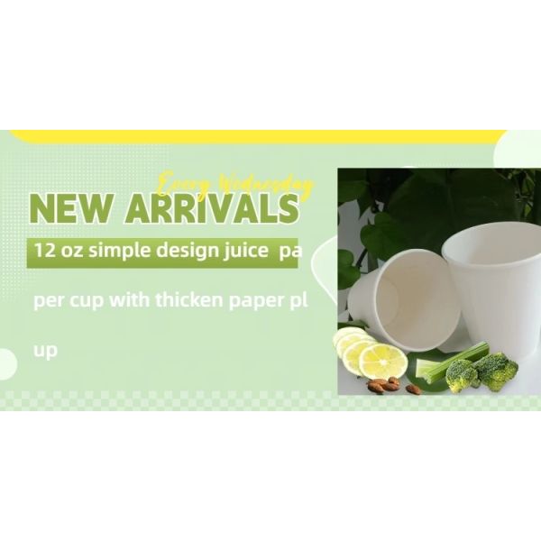 8-16oz Compostable Customized Logo Tea Cup with Plastic Free Paper Cup and Custom Logo
