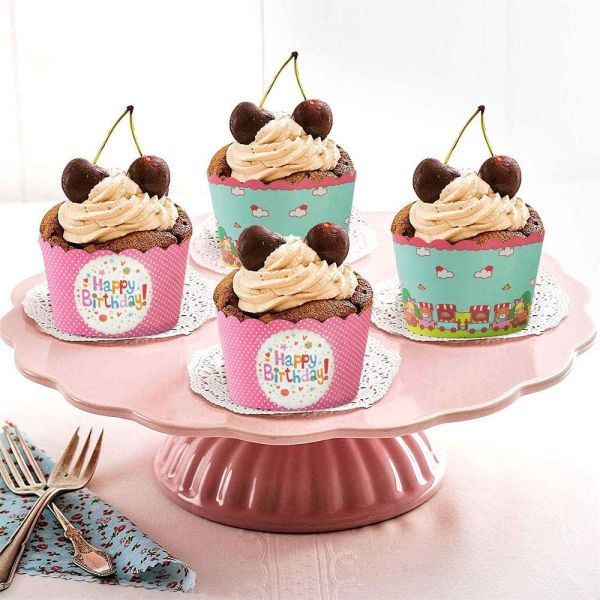 Round Household Oven Birthday Paper Cupcake Baking Cups