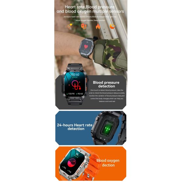 IPS Display Smart Watch 1.96 Inch  K57 Pro Smartwatch With Large Battery