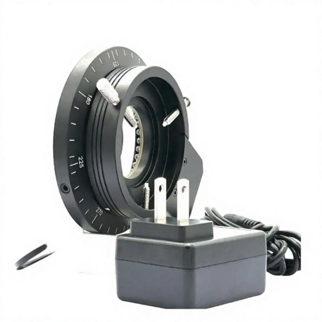 Supplier 120-LED Polarized Ring Light 30000lx 0-100% Dimmable for Microscope Inspection Aluminum Alloy MSS-A-LED120PZ