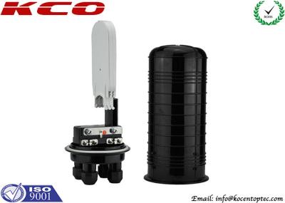 Vertical 96 Core Fiber Optic Enclosure Box / Dome Fiber Optic Joint Box 4 Ports 24 48 73 Fiber