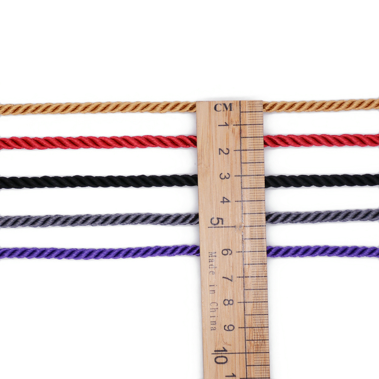 Красные 6mm 8mm вокруг переплетенной веревочки шнура Macrame