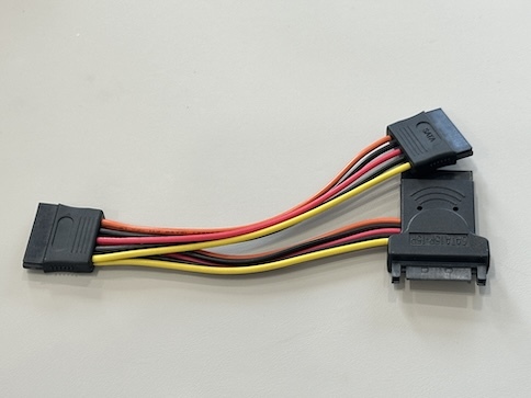 SATA 15Pin Power Connector Y Splitter Cable – 1 to 2 Female Electrical Wire Harness for HDD / SSD / Server Power Distribution