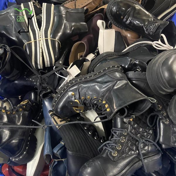 High Top Brand Used Women's Shoes Ladies Mix Color 2nd Hand Shoes