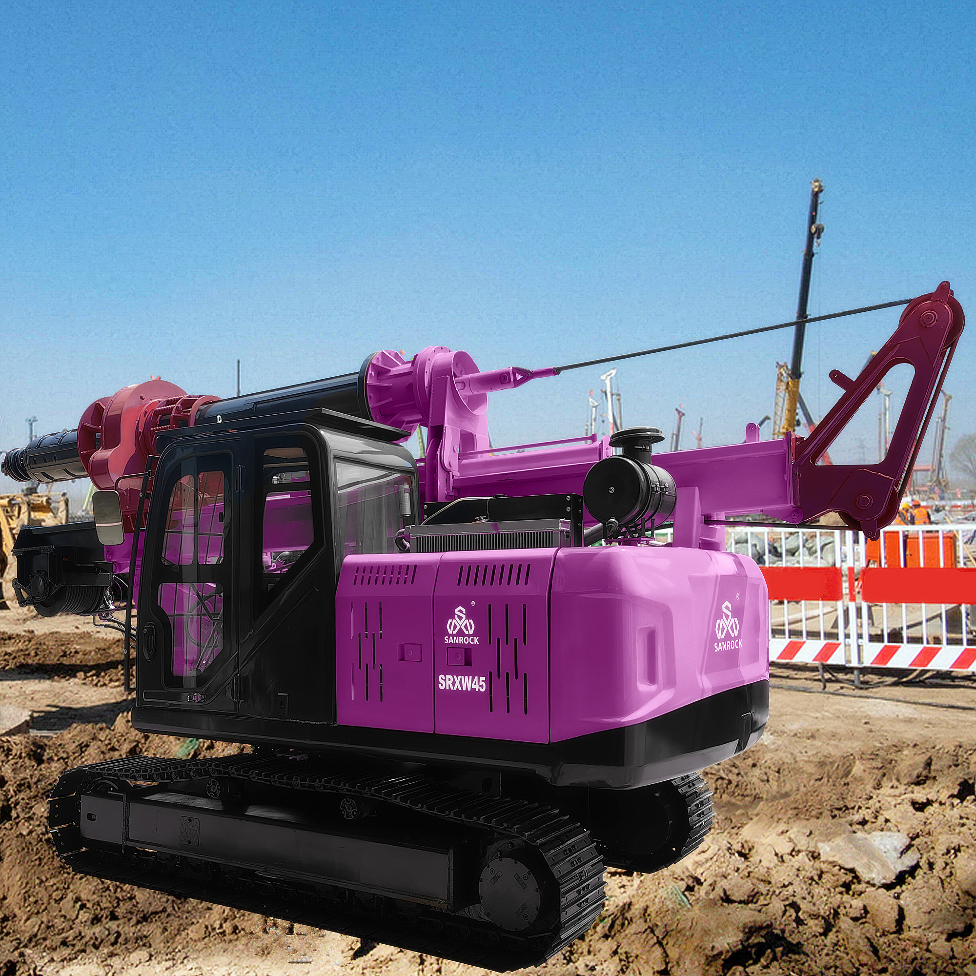 Crawler Rotary Drilling Rig Building Piles Construction Machine Rotary Drilling Rig Equipment