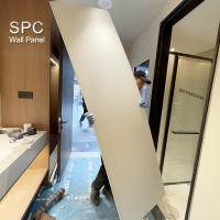 Panneaux muraux SPC imperméables aux taches résistant aux taches pour salle de bain et salle d'exposition