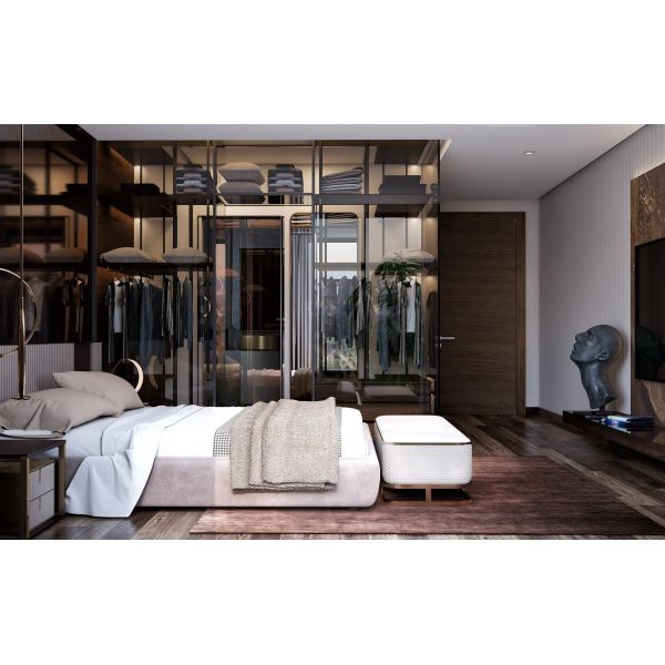High End European Modular Modern Design Wardrobe Master Bedroom Wardrobe Closet