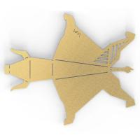 OEM piezas de metal personalizadas de chapa cortado por láser flexión de latón origami escultura de toro arte de metal moderno