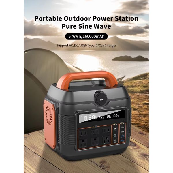 600W Solar Outdoor Mobile Portable Charging Station Mini European Standard