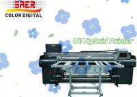 Vente en usine d'imprimantes UV à rouleaux et à plat 2 en 1 Laque CMYKW