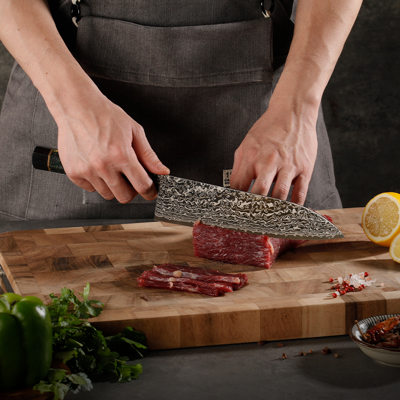 Japanese SLD Steel Gyuto Knife – Hand-Forged 33-Layer Damascus Professional Chef Knife