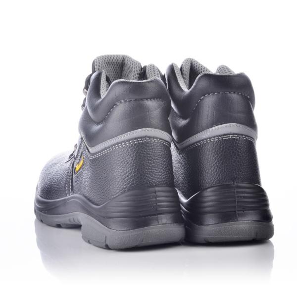 Industrial Women Mens Leather Steel Toe Boots 200 Joules Impact With Steel Plate