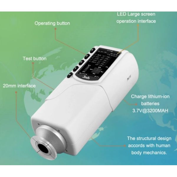 Большой цветометр апертуры 20мм Хандхэльд, всеобщий метр НР20СЭ Kрома 3нх