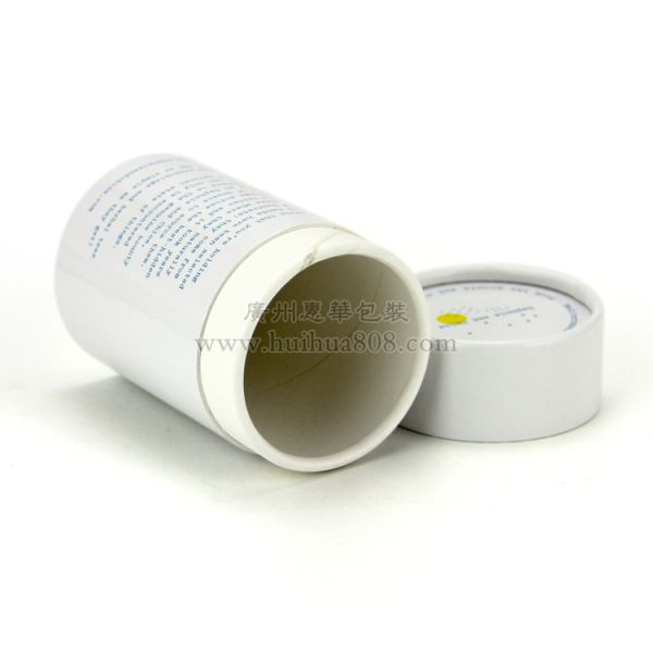 Gloss Lamination White Cardboard Paper Tubes For Power Packaging