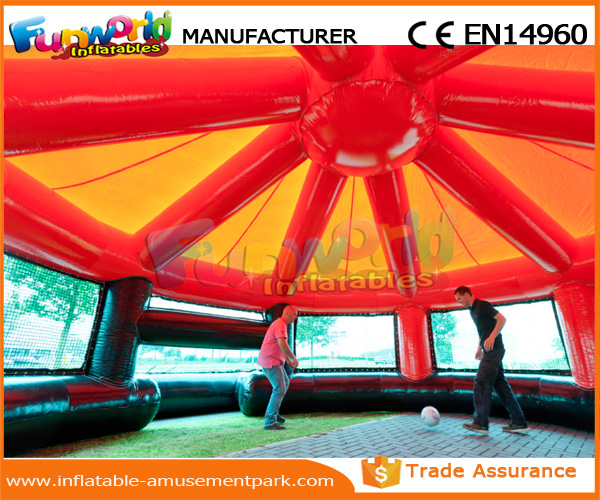 Infaltable Football Playground 0.55 MM PVC Tarpaulin Blow Up Football Pitch