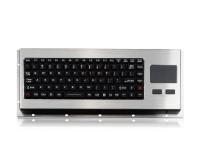 Contre-jour militaire rocailleux du clavier IP68 du silicone EMC avec le Touchpad