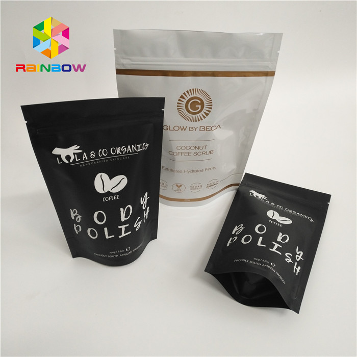 Ресеалабле упаковка мешка фольги стоит вверх тело сахар Скруб жара сумок соли моря - уплотнение