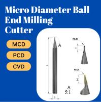 Coupeuse à bille de fin de fraisage à micro diamètre Outil de découpe de diamants CVD électronique