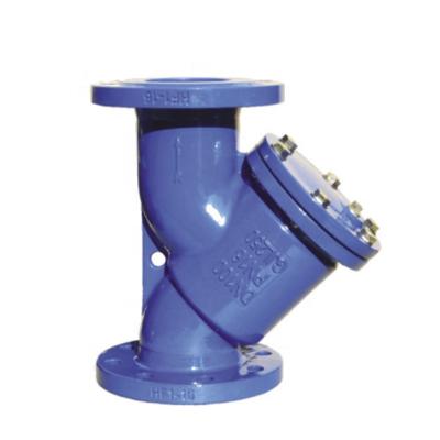 Carbon Steel Y Type Strainer PN16 ANSI B16.1 Flanged Filter with Flange Ends DN50-DN600
