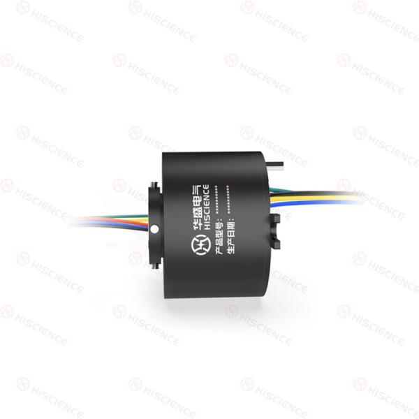 0-200RPM Through Bore Slip Rings 12 Circuits 10 A 16 Circuits Signal 2 Circuits Shielded