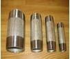 galvanized steel pipe nipple BS1387-1985 with NPT thread