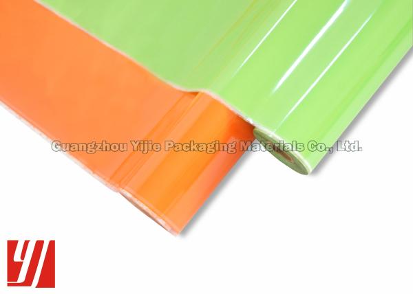 PET Hot Stamping Foil Layered Over Inks Under Laminate Coatings