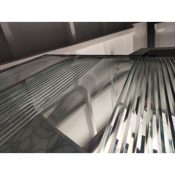 Curtain Wall Translucent  6000x1830mm Carved Laminated Glass