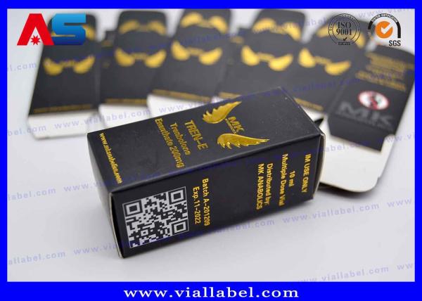 Boîtes de flacon de 10 ml personnalisées avec revêtement laminé mat et brillant