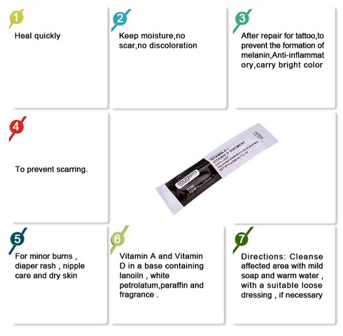 Fougera Vitamin Ointment 5G A & D Anti Scar Tattoo Aftercare Cream