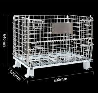 Heavy Duty Stackable Galvanized Foldiding Storage Wire Mesh Cages