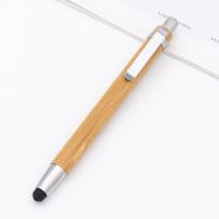 Eco friendly Bamboo Pen Light Weight Screen Touch Ball Pen Multi function Stylus Pen